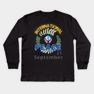 World in Peace Kids Long Sleeve T-Shirt